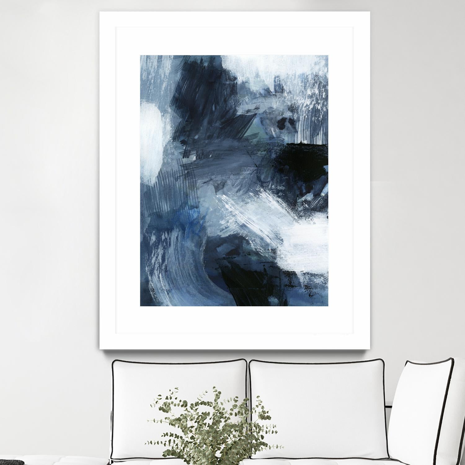 Composition in Blue III by Victoria Barnes on GIANT ART - blue abstract abstract