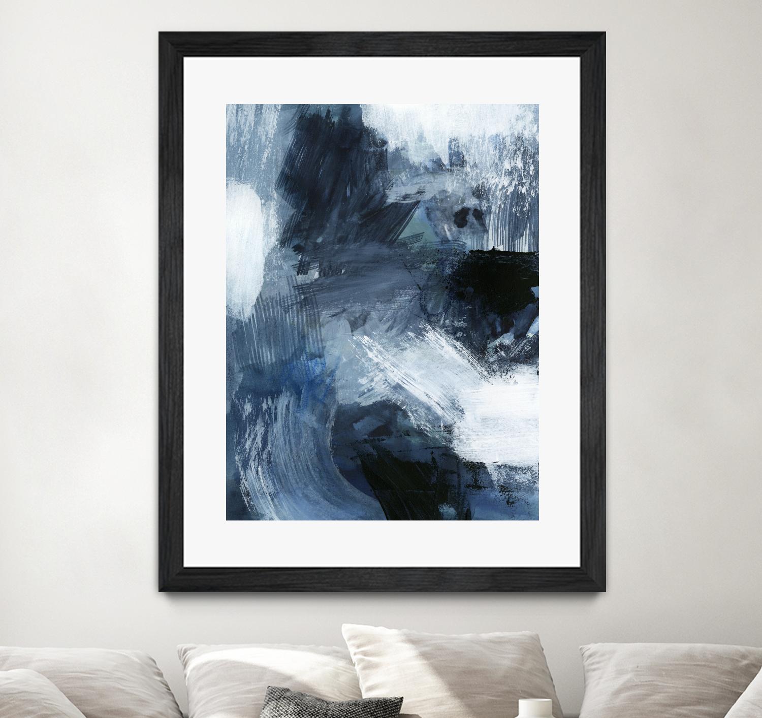 Composition in Blue III by Victoria Barnes on GIANT ART - blue abstract abstract