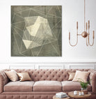 Geomolecule Blueprint I by Jennifer Goldberger on GIANT ART - grey  abstract abstract