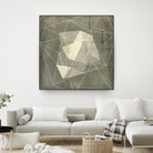 Geomolecule Blueprint I by Jennifer Goldberger on GIANT ART - grey  abstract abstract