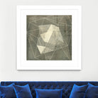 Geomolecule Blueprint I by Jennifer Goldberger on GIANT ART - grey  abstract abstract