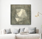Geomolecule Blueprint I by Jennifer Goldberger on GIANT ART - grey  abstract abstract