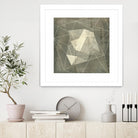 Geomolecule Blueprint I by Jennifer Goldberger on GIANT ART - grey  abstract abstract