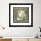 Geomolecule Blueprint I by Jennifer Goldberger on GIANT ART - grey  abstract abstract