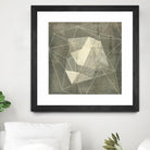 Geomolecule Blueprint I by Jennifer Goldberger on GIANT ART - grey  abstract abstract