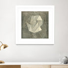 Geomolecule Blueprint II by Jennifer Goldberger on GIANT ART - beige abstract abstract