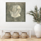 Geomolecule Blueprint II by Jennifer Goldberger on GIANT ART - beige abstract abstract