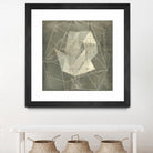 Geomolecule Blueprint II by Jennifer Goldberger on GIANT ART - beige abstract abstract