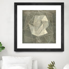 Geomolecule Blueprint II by Jennifer Goldberger on GIANT ART - beige abstract abstract