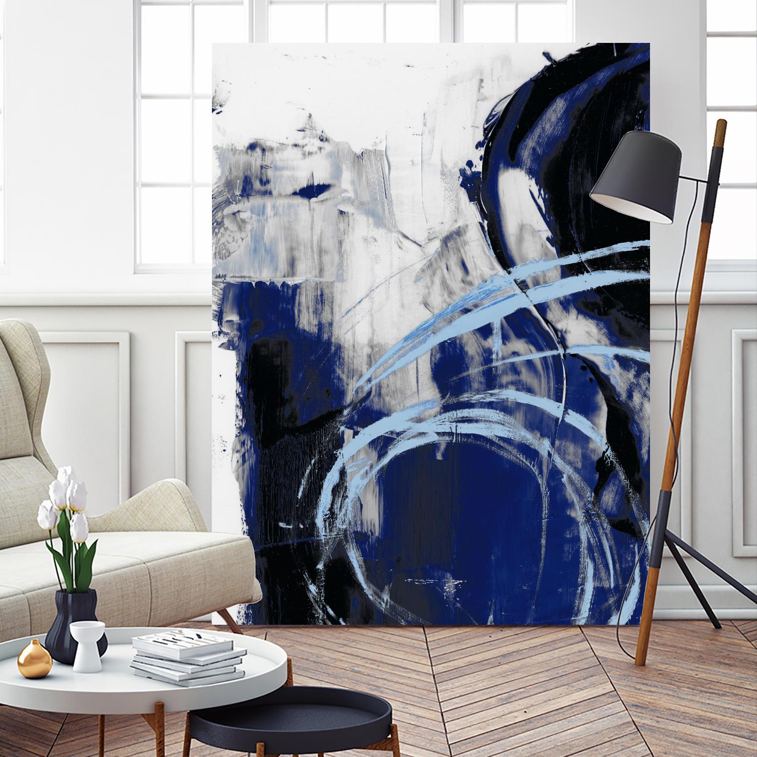 Indigo Interlude I by Ethan Harper on GIANT ART - blue abstract abstract