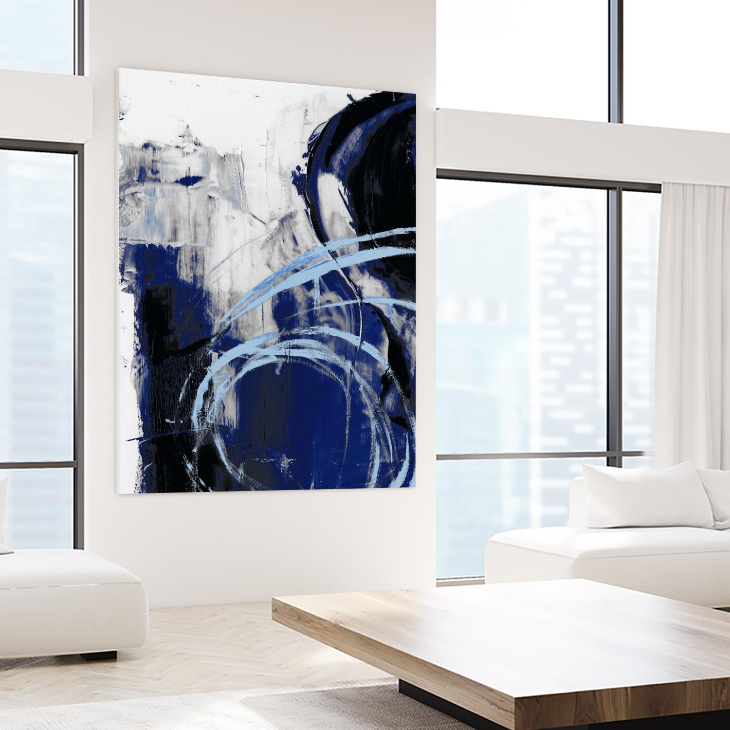 Indigo Interlude I by Ethan Harper on GIANT ART - blue abstract abstract
