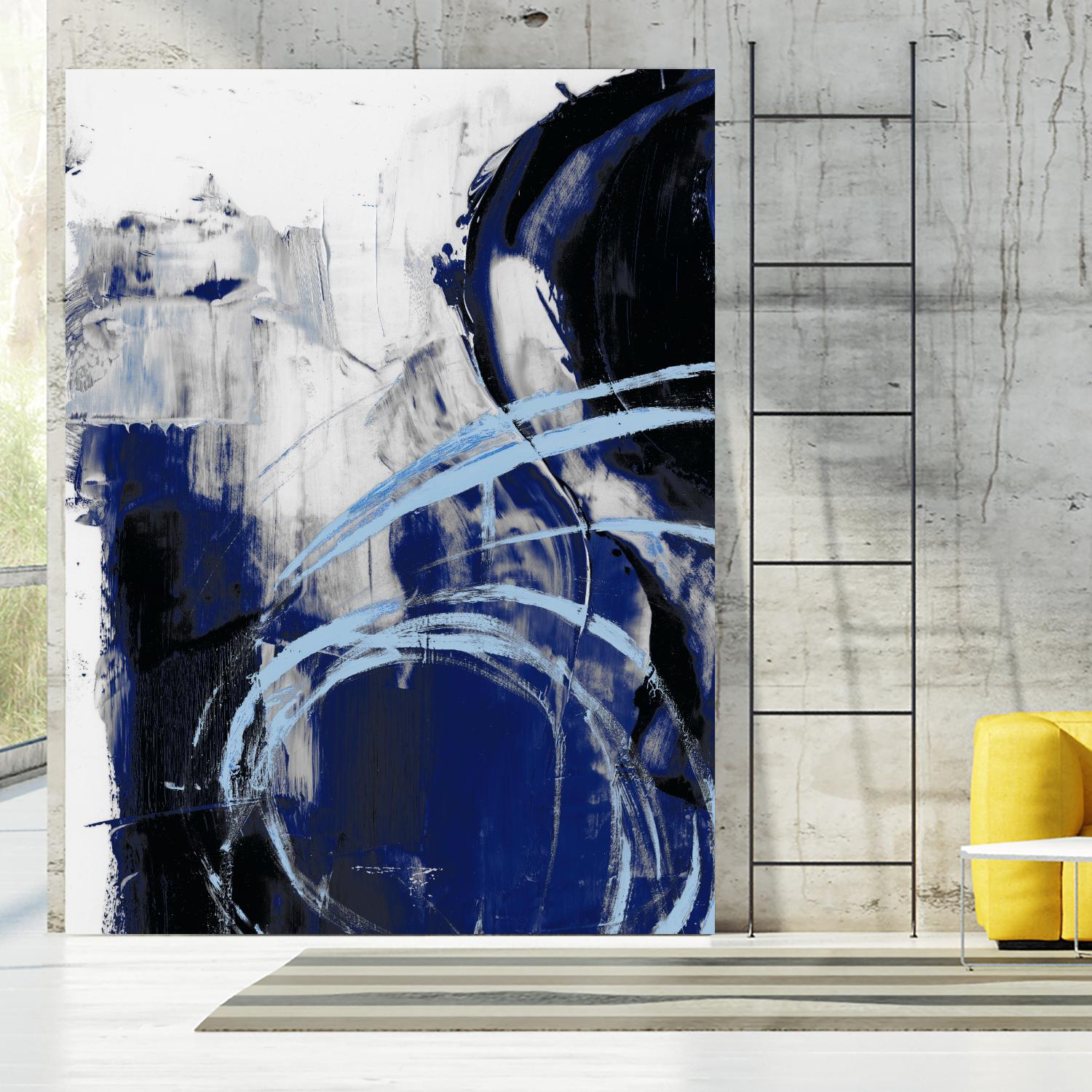 Indigo Interlude I by Ethan Harper on GIANT ART - blue abstract abstract