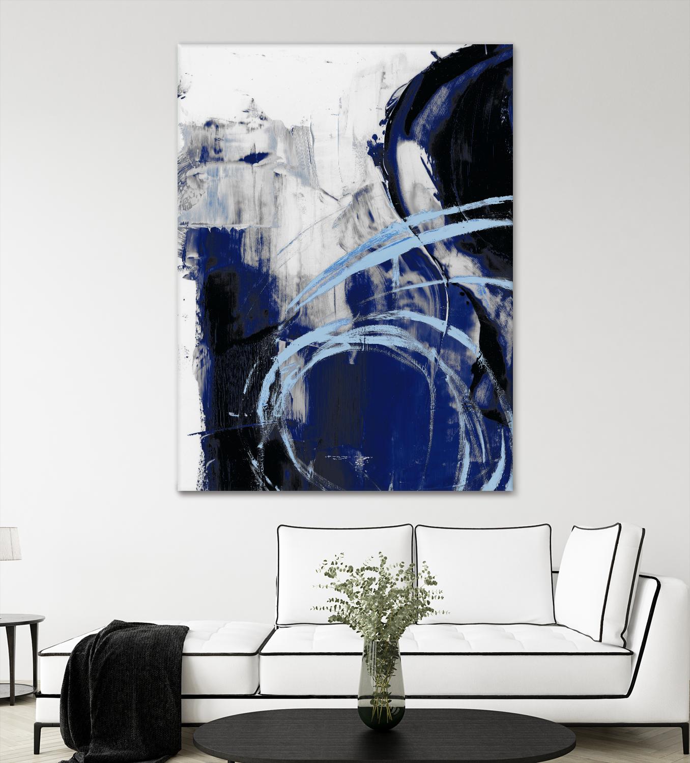 Indigo Interlude I by Ethan Harper on GIANT ART - blue abstract abstract