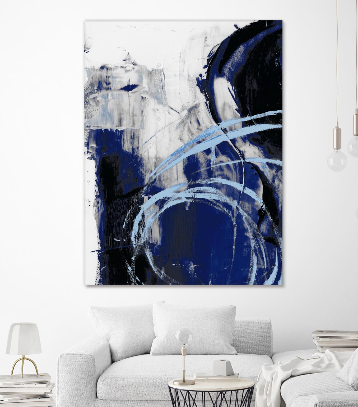 Indigo Interlude I by Ethan Harper on GIANT ART - blue abstract abstract