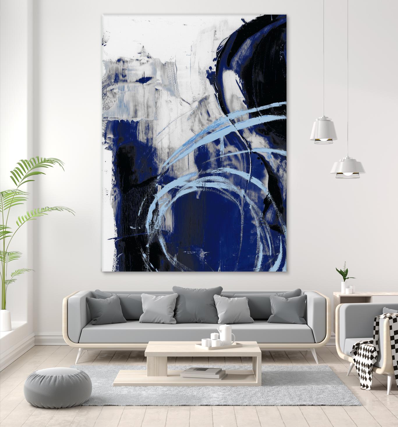 Indigo Interlude I by Ethan Harper on GIANT ART - blue abstract abstract