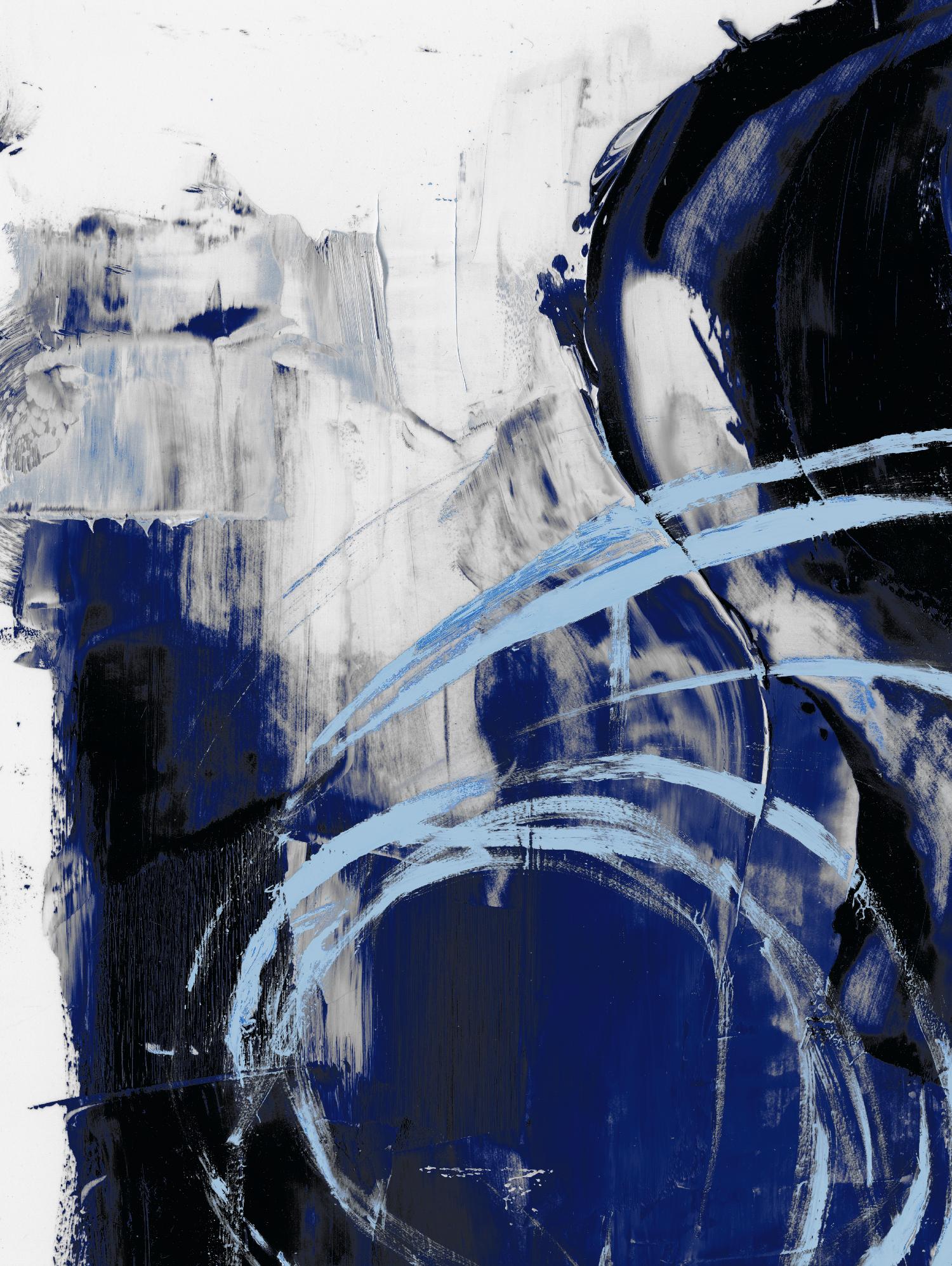 Indigo Interlude I by Ethan Harper on GIANT ART - blue abstract abstract