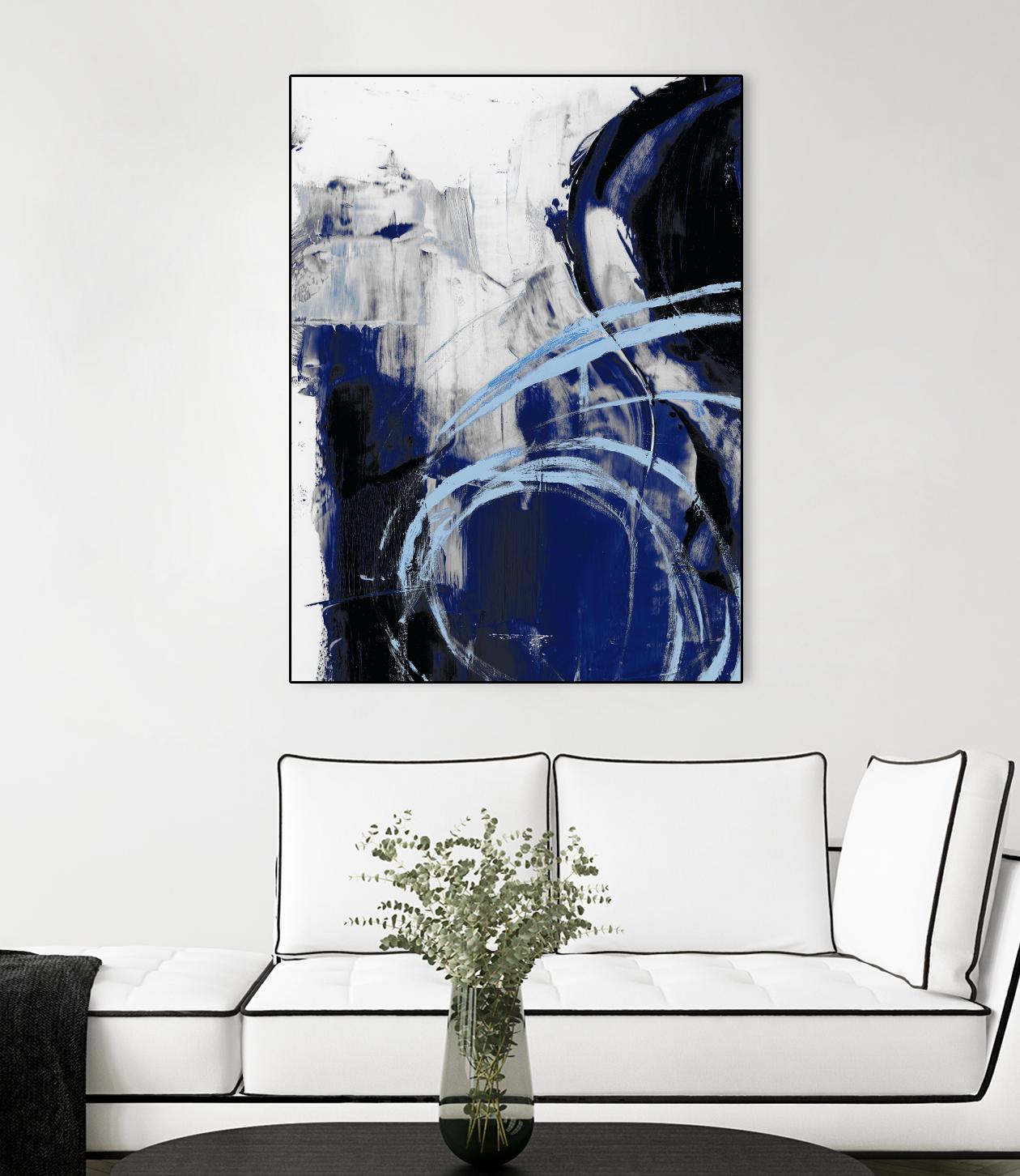 Indigo Interlude I by Ethan Harper on GIANT ART - blue abstract abstract