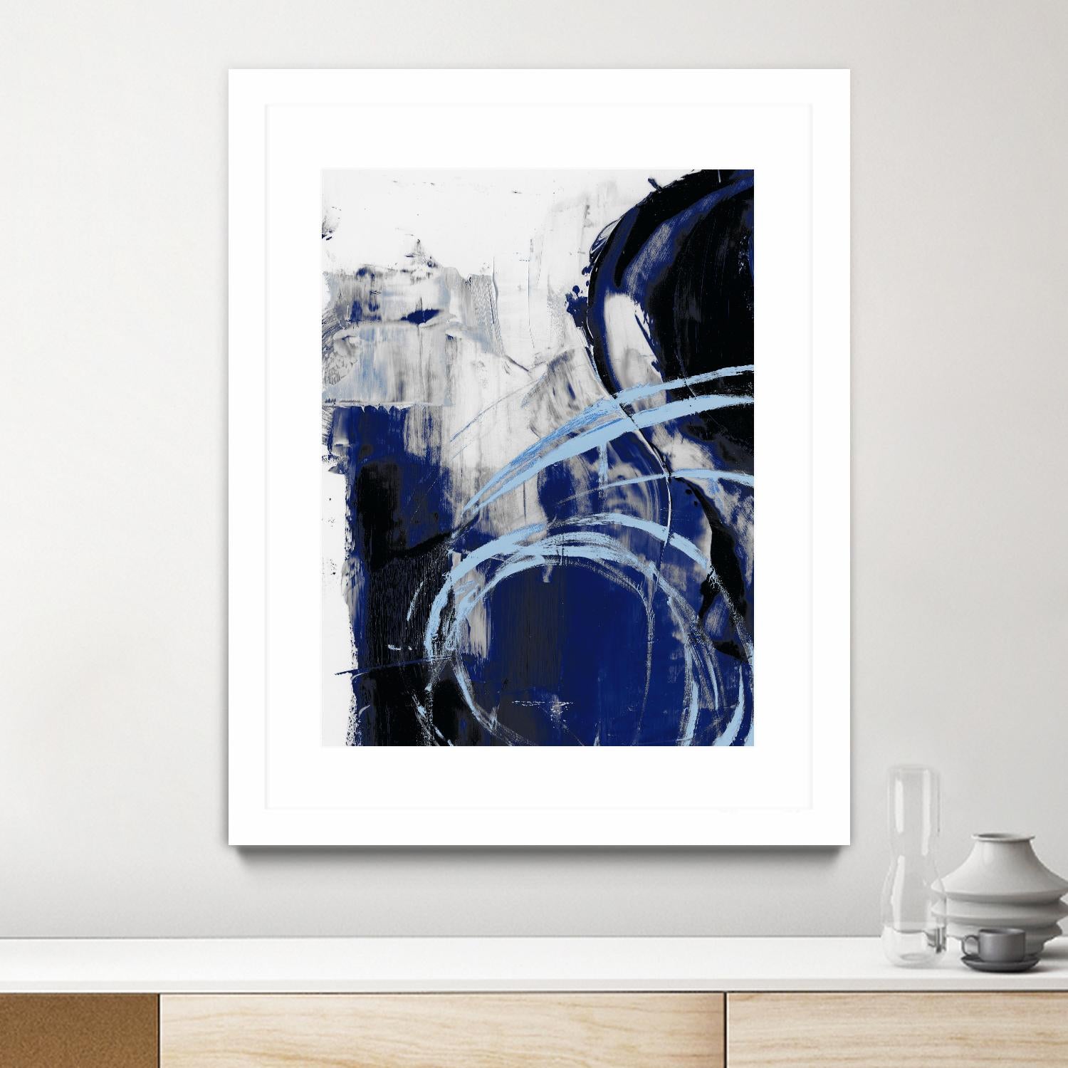 Indigo Interlude I by Ethan Harper on GIANT ART - blue abstract abstract