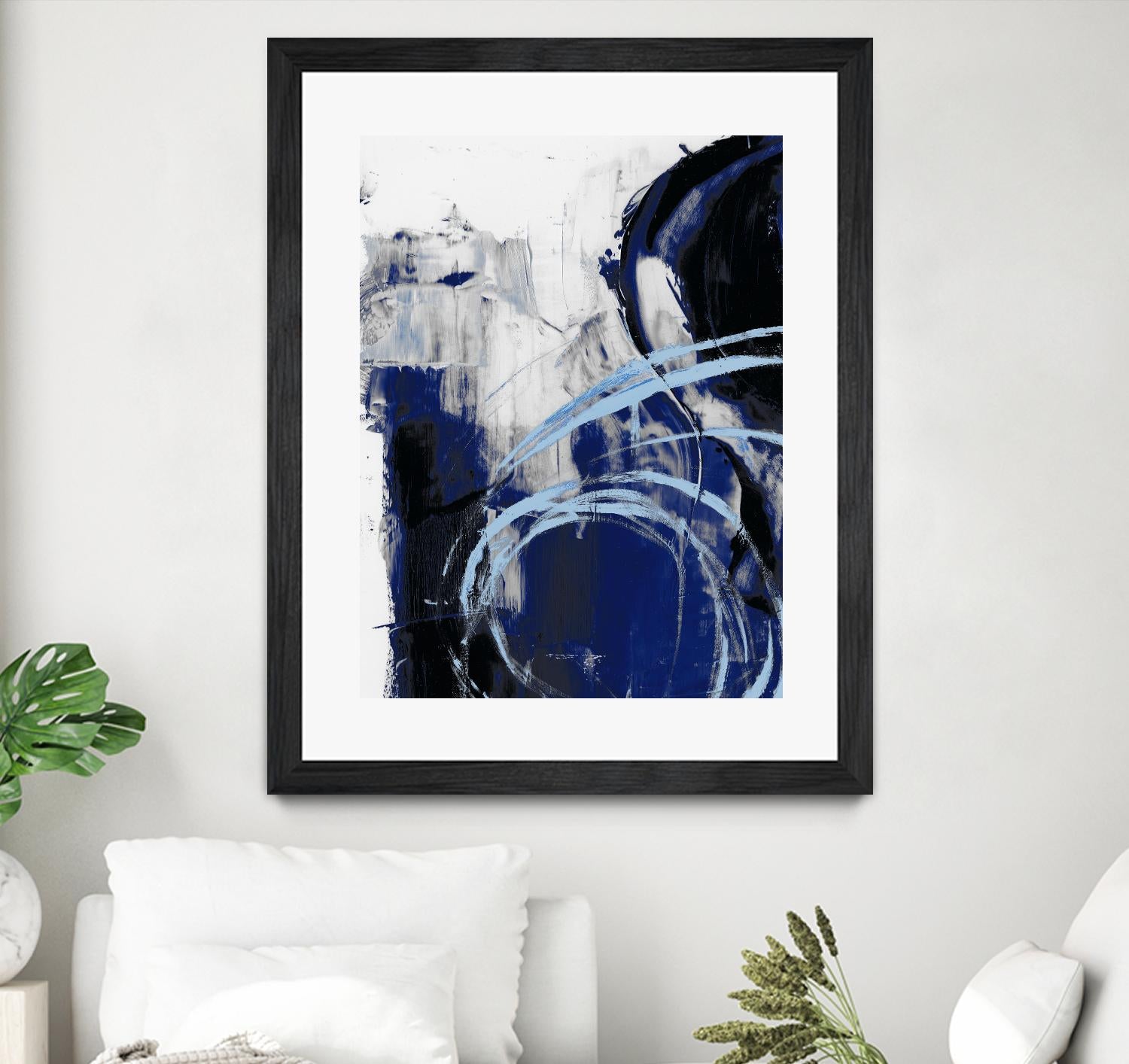 Indigo Interlude I by Ethan Harper on GIANT ART - blue abstract abstract