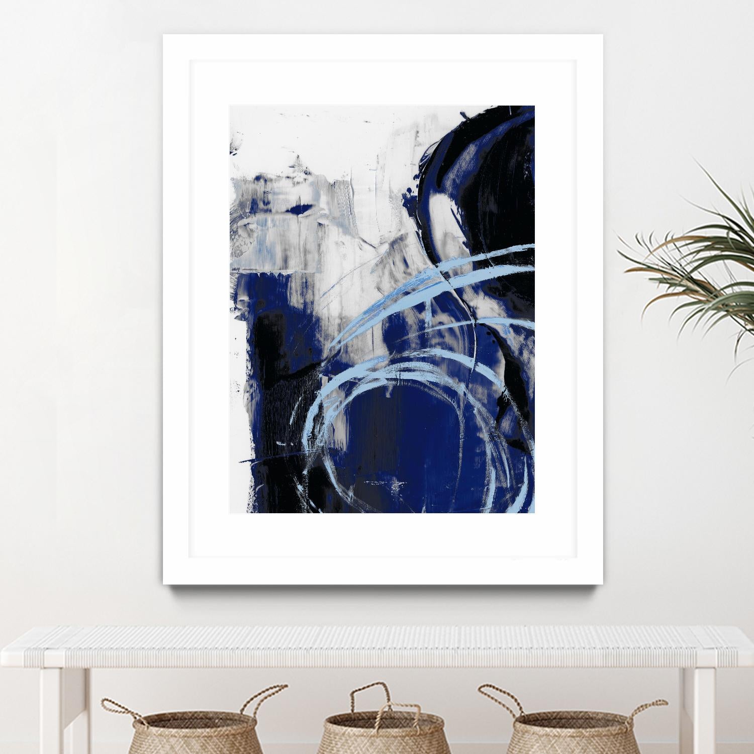 Indigo Interlude I by Ethan Harper on GIANT ART - blue abstract abstract