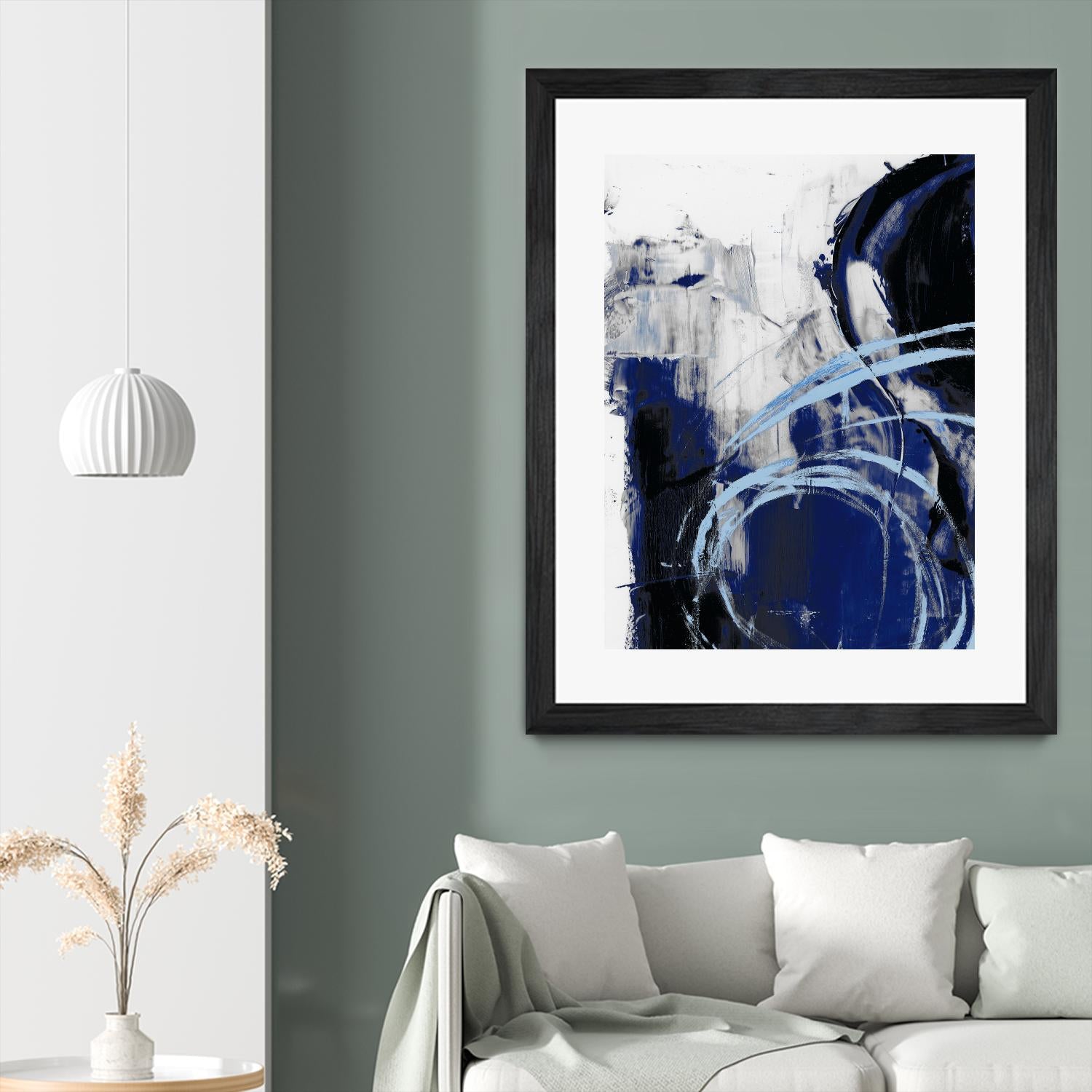 Indigo Interlude I by Ethan Harper on GIANT ART - blue abstract abstract