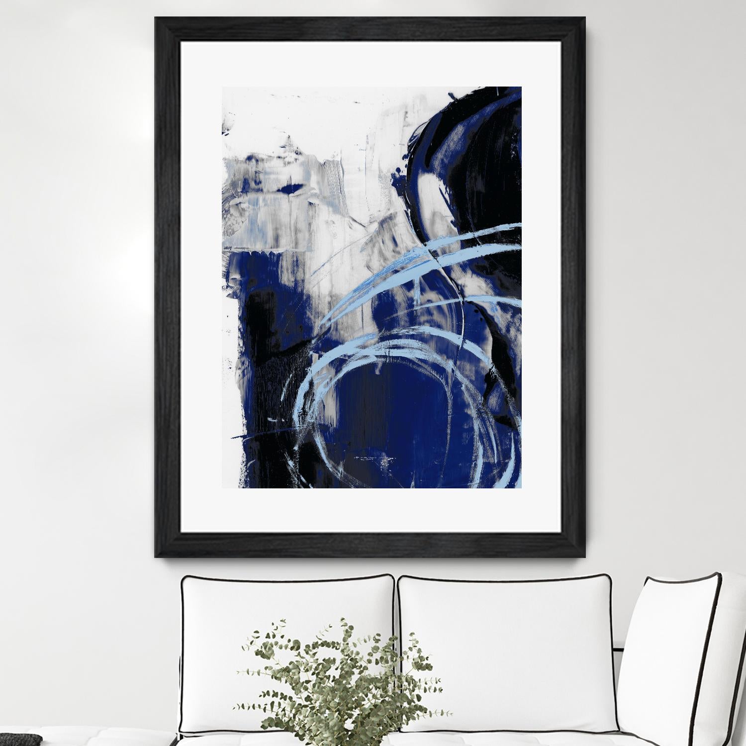 Indigo Interlude I by Ethan Harper on GIANT ART - blue abstract abstract