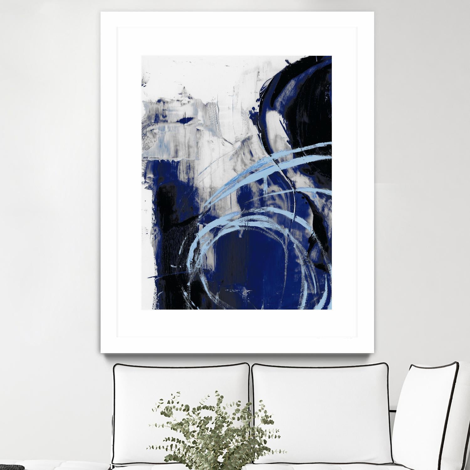 Indigo Interlude I by Ethan Harper on GIANT ART - blue abstract abstract
