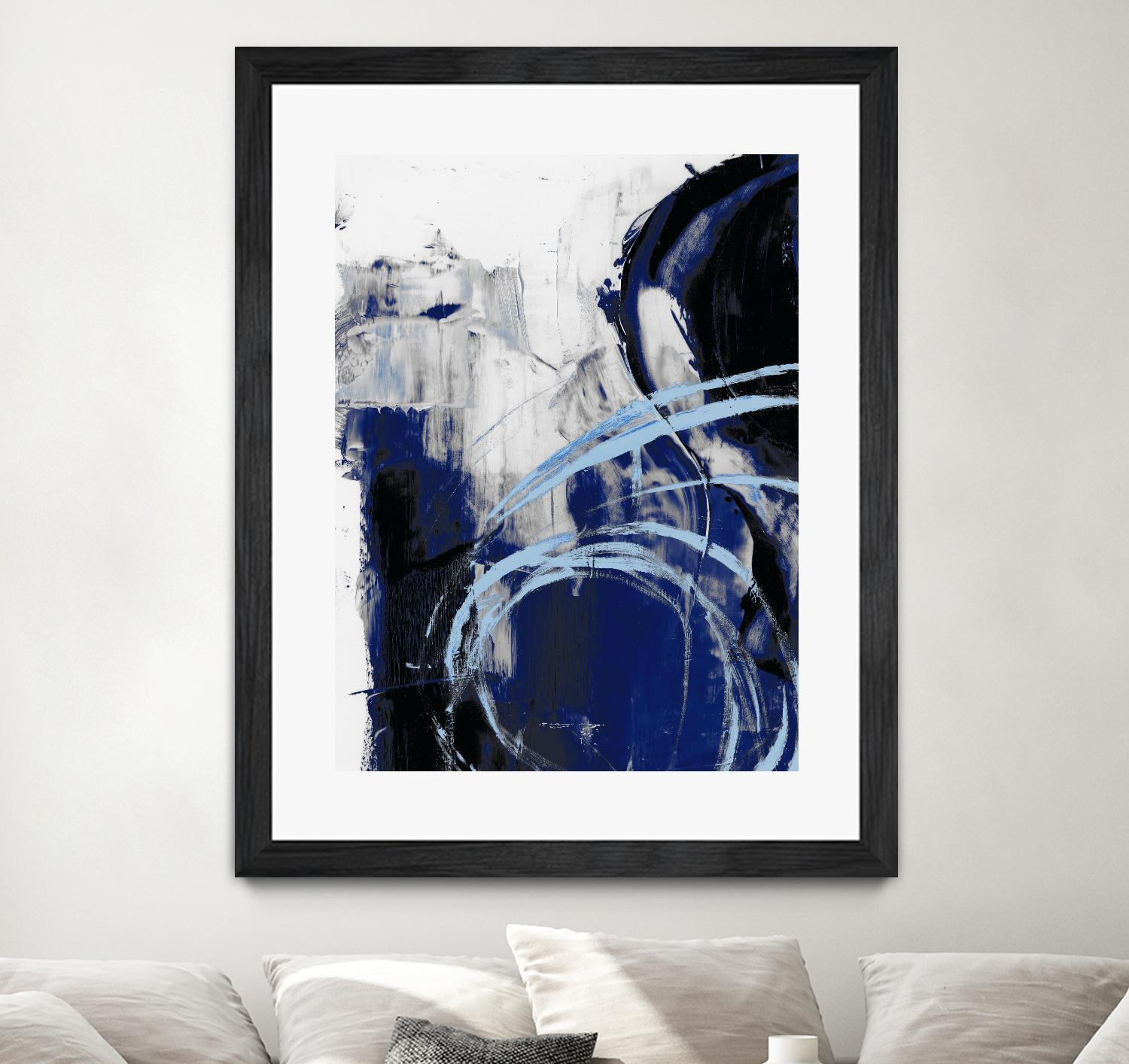 Indigo Interlude I by Ethan Harper on GIANT ART - blue abstract abstract