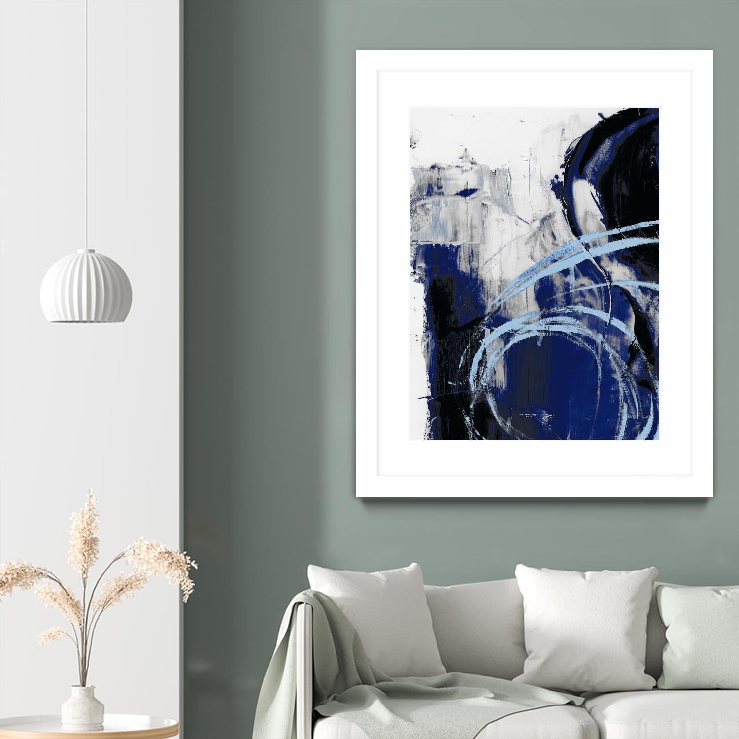 Indigo Interlude I by Ethan Harper on GIANT ART - blue abstract abstract