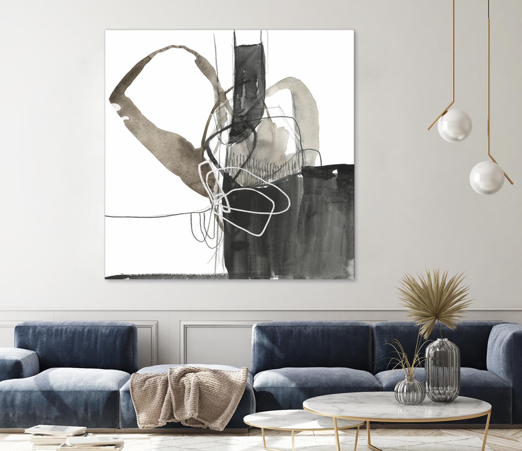 Interlocked III by Jennifer Goldberger on GIANT ART - white abstract abstract