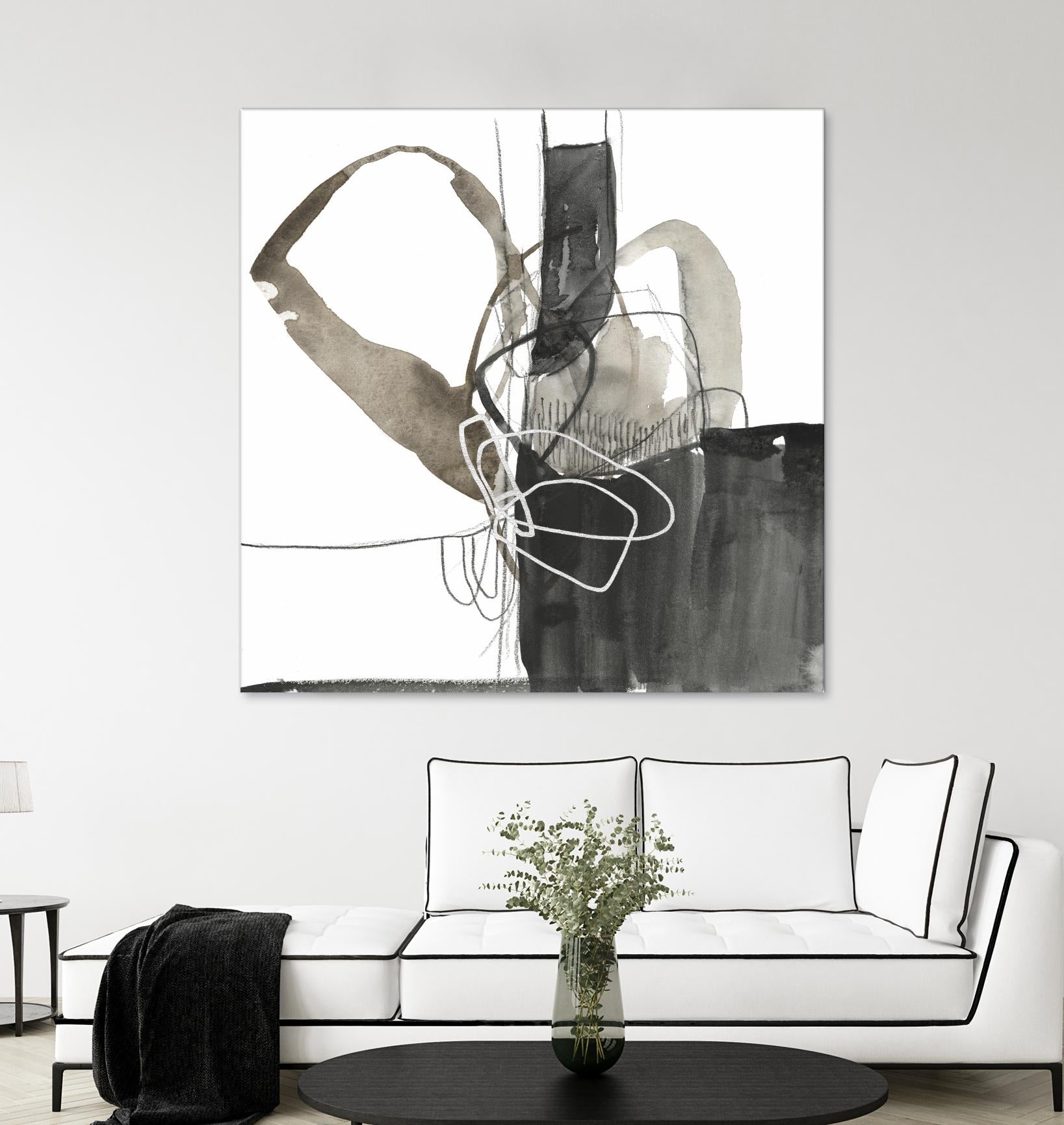Interlocked III by Jennifer Goldberger on GIANT ART - white abstract abstract