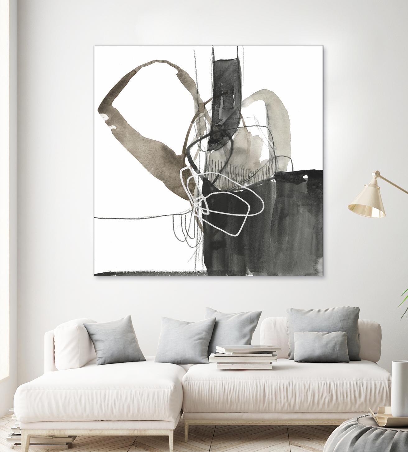 Interlocked III by Jennifer Goldberger on GIANT ART - white abstract abstract