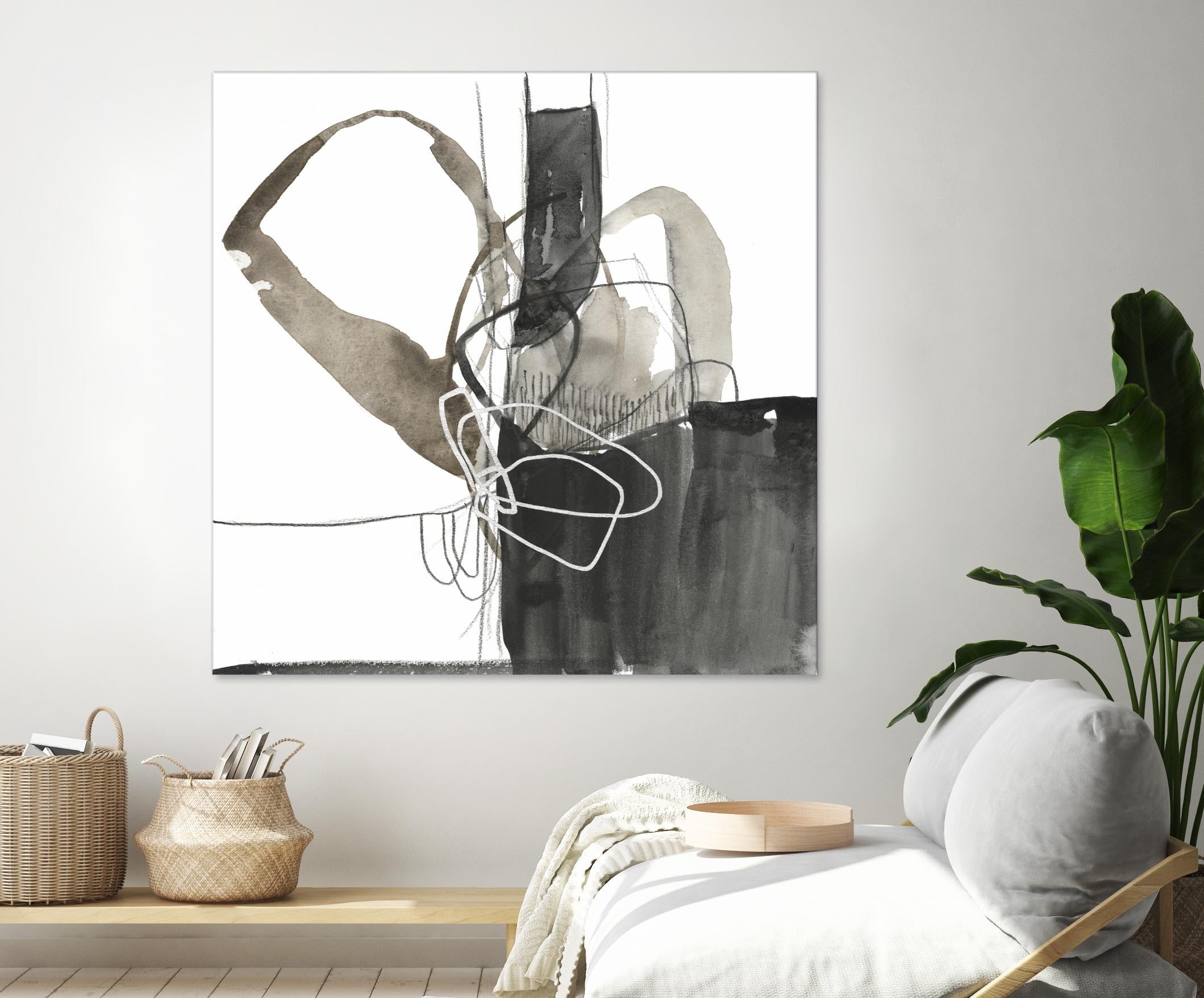 Interlocked III by Jennifer Goldberger on GIANT ART - white abstract abstract