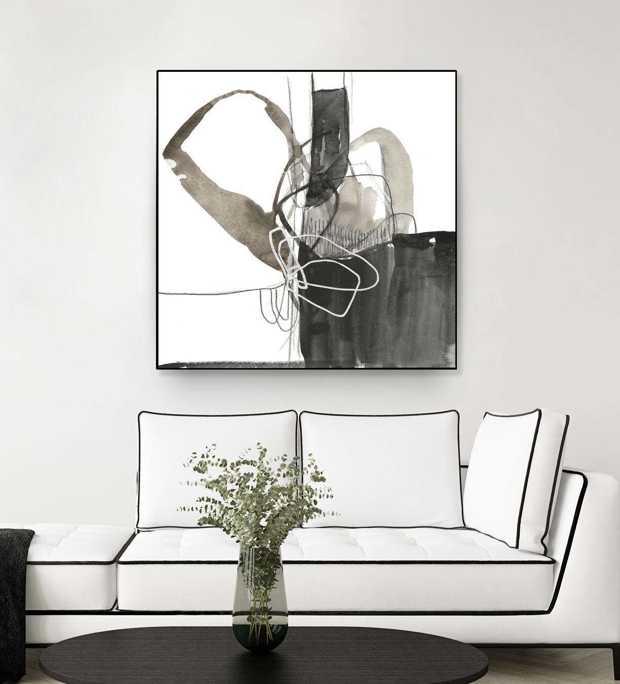 Interlocked III by Jennifer Goldberger on GIANT ART - white abstract abstract