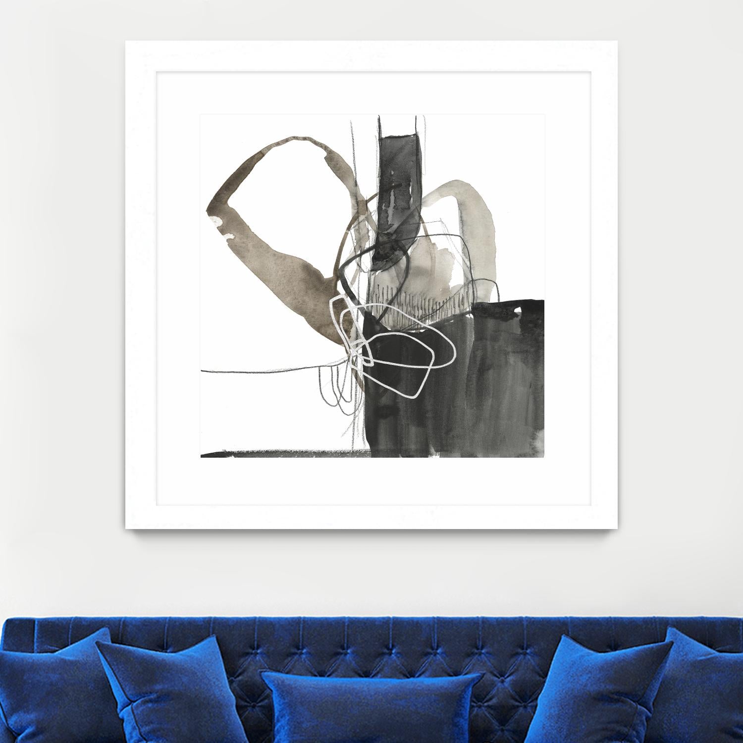 Interlocked III by Jennifer Goldberger on GIANT ART - white abstract abstract