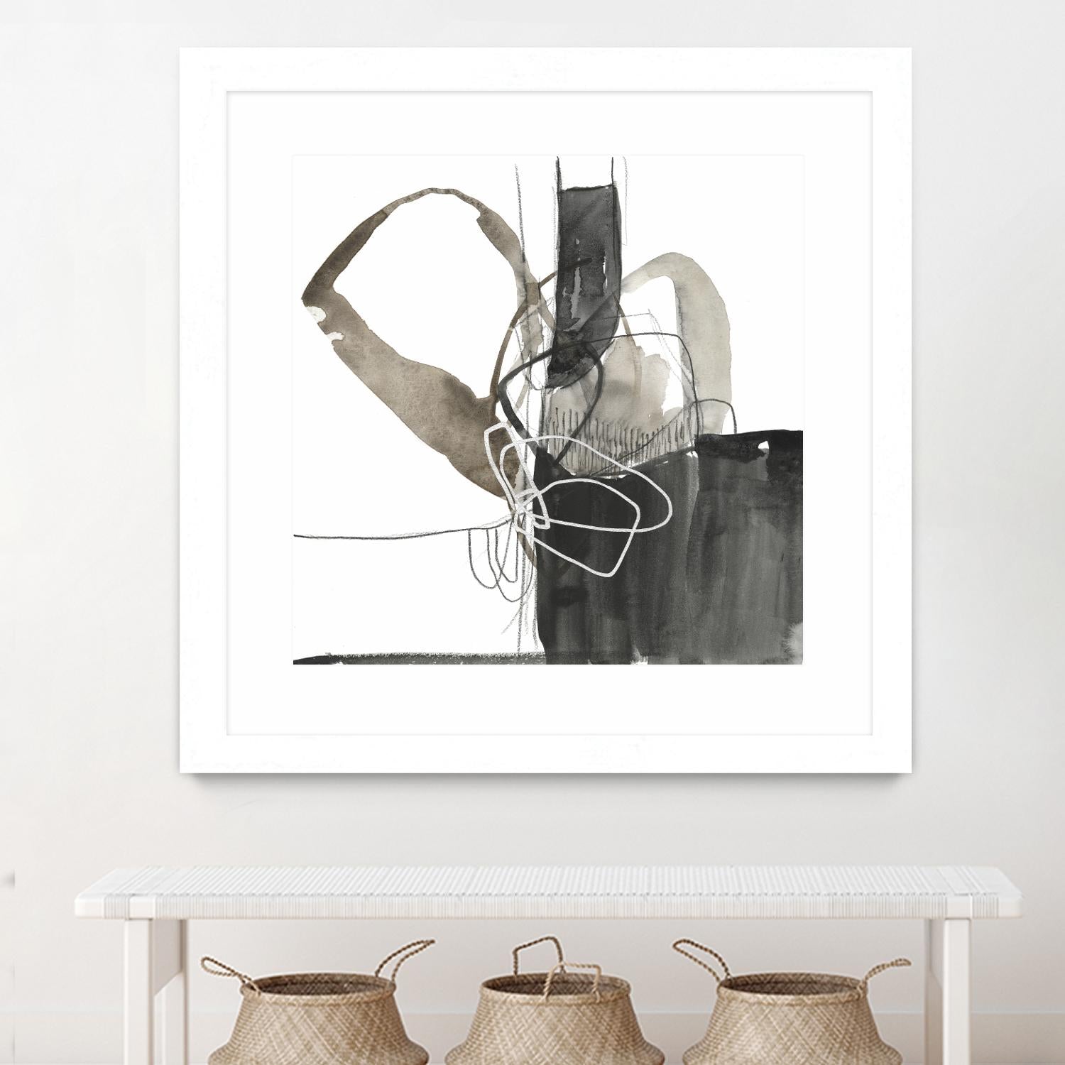Interlocked III by Jennifer Goldberger on GIANT ART - white abstract abstract