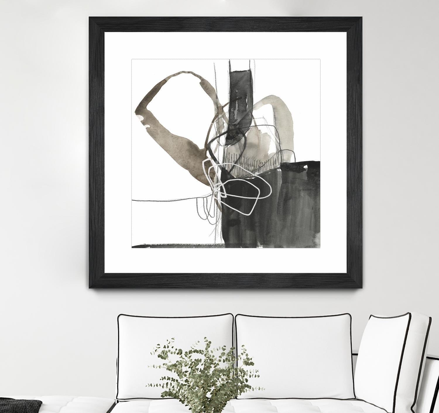 Interlocked III by Jennifer Goldberger on GIANT ART - white abstract abstract