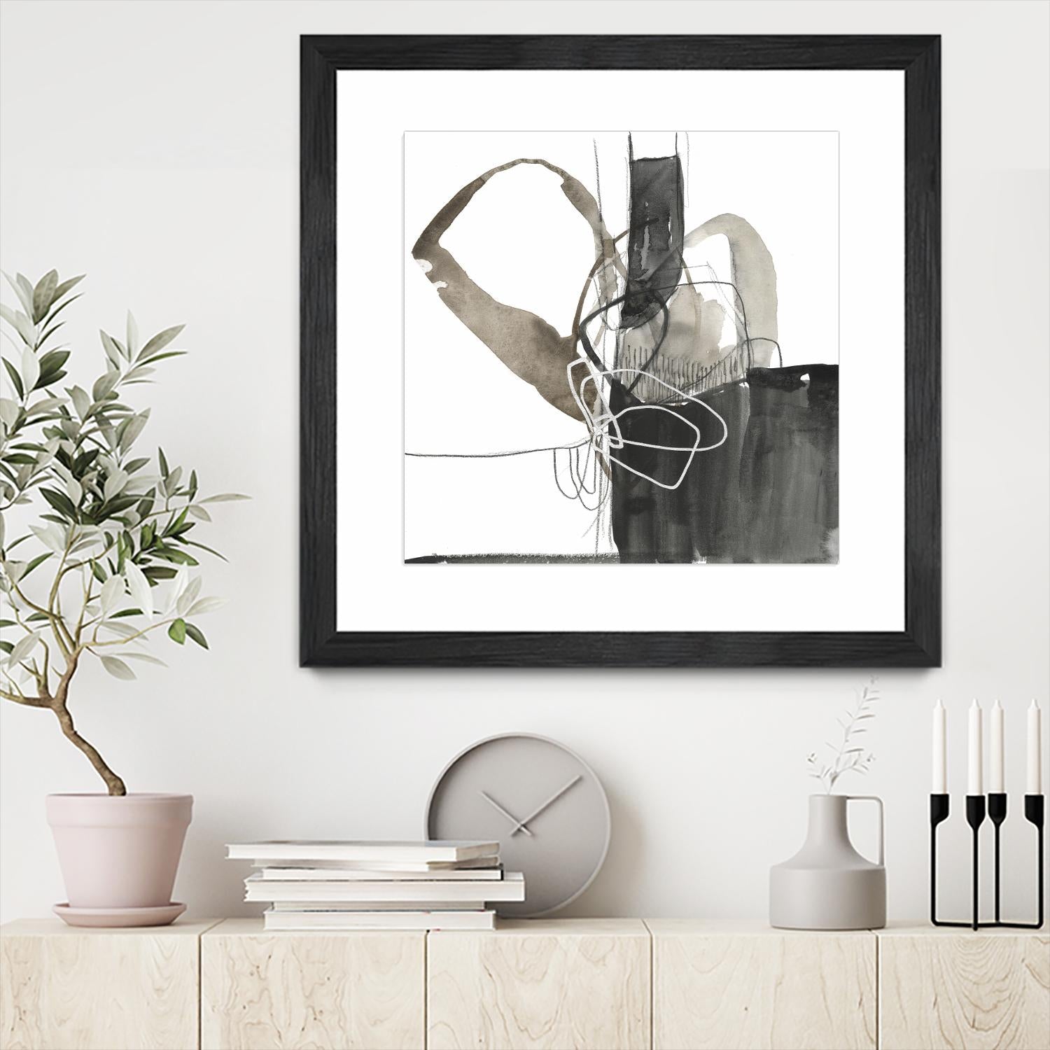 Interlocked III by Jennifer Goldberger on GIANT ART - white abstract abstract