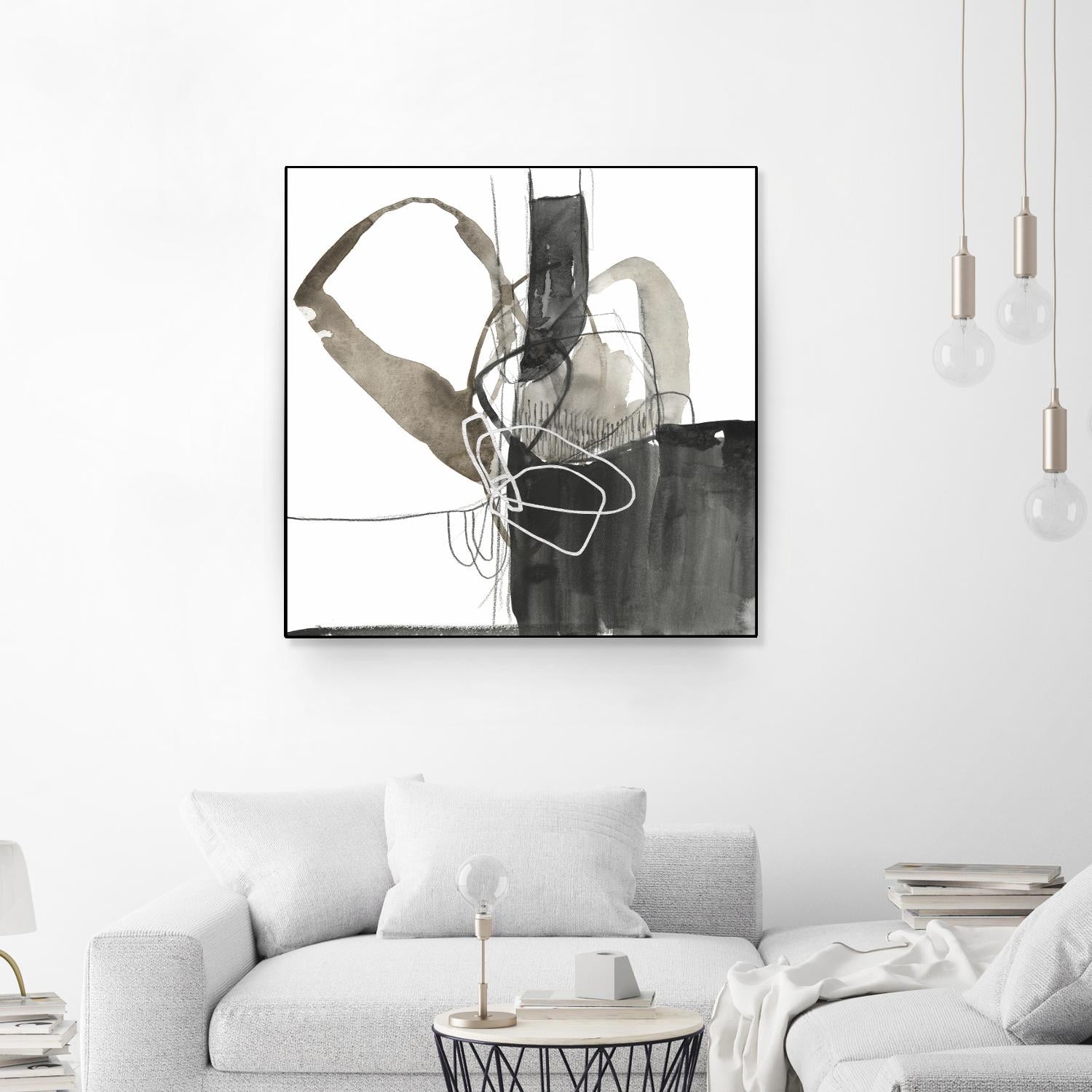 Interlocked III by Jennifer Goldberger on GIANT ART - white abstract abstract
