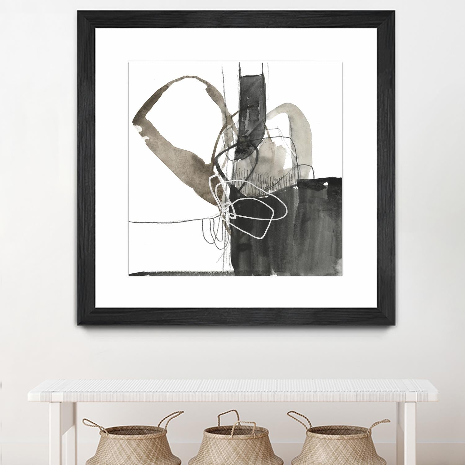 Interlocked III by Jennifer Goldberger on GIANT ART - white abstract abstract