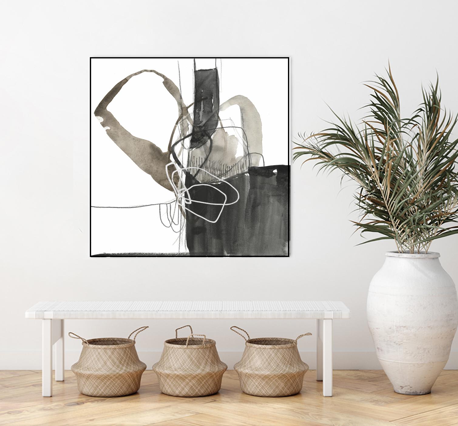 Interlocked III by Jennifer Goldberger on GIANT ART - white abstract abstract