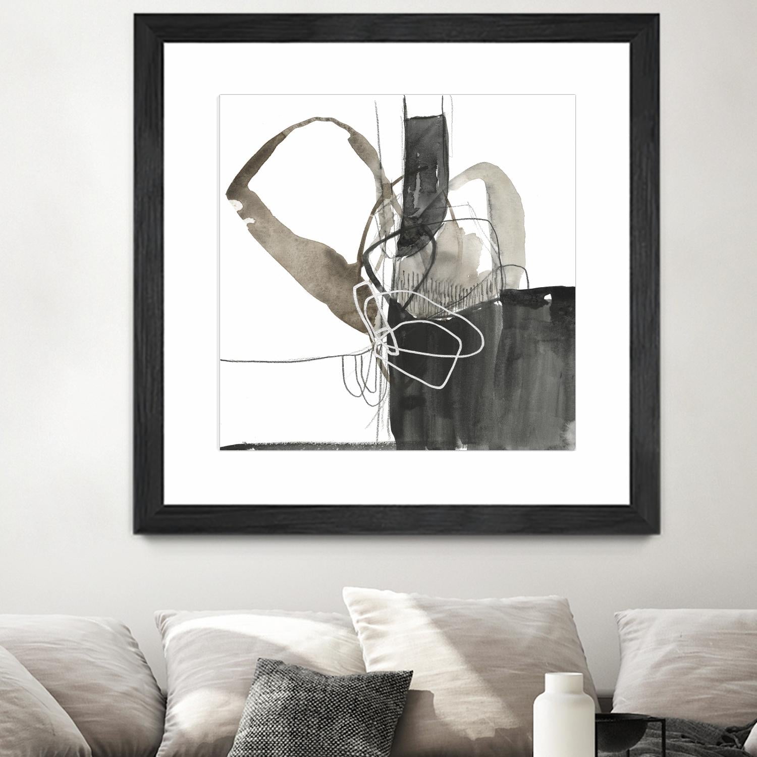 Interlocked III by Jennifer Goldberger on GIANT ART - white abstract abstract