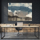 Kinetic Coastline I by Jennifer Goldberger on GIANT ART - blue abstract abstract