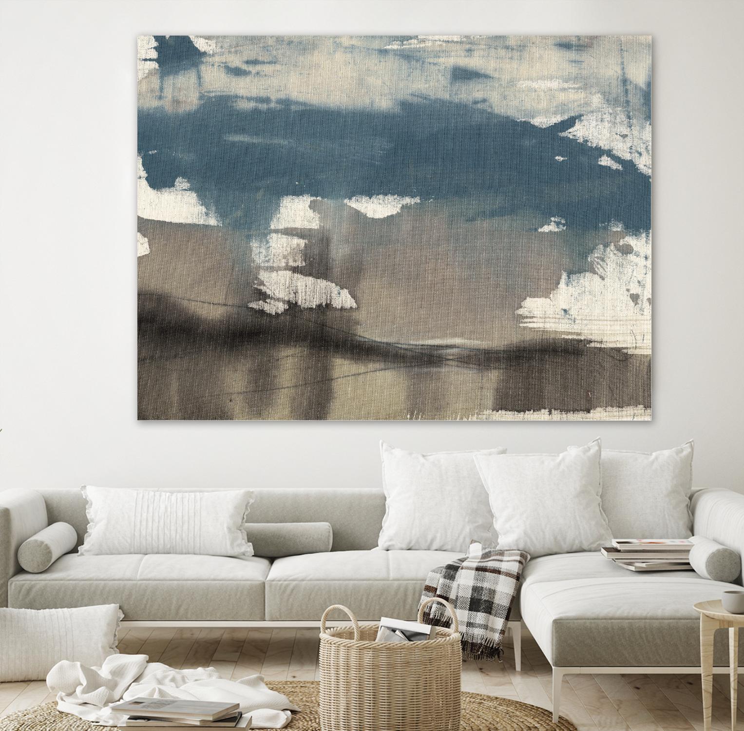 Kinetic Coastline I by Jennifer Goldberger on GIANT ART - blue abstract abstract