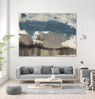 Kinetic Coastline I by Jennifer Goldberger on GIANT ART - blue abstract abstract