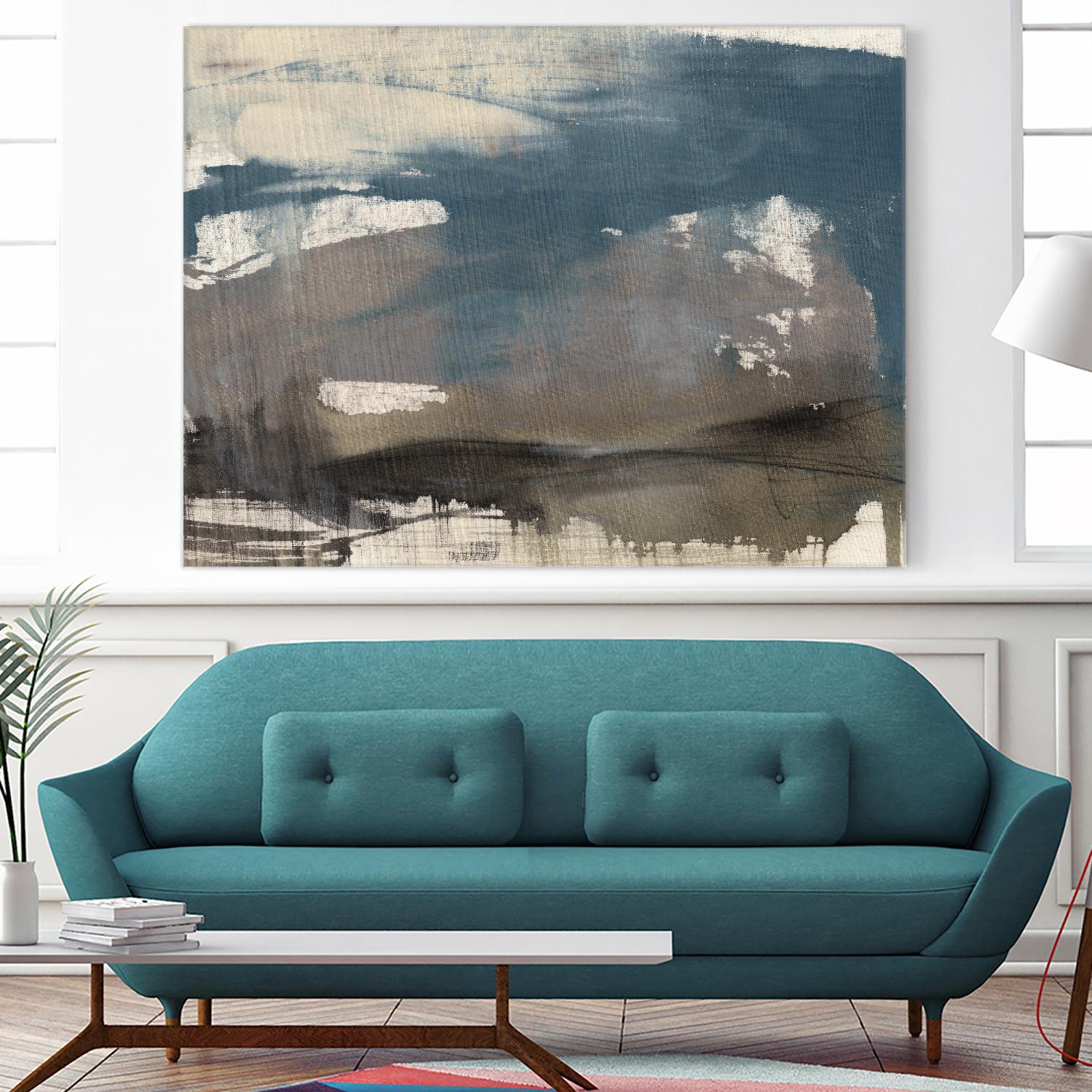 Kinetic Coastline II by Jennifer Goldberger on GIANT ART - beige abstract abstract