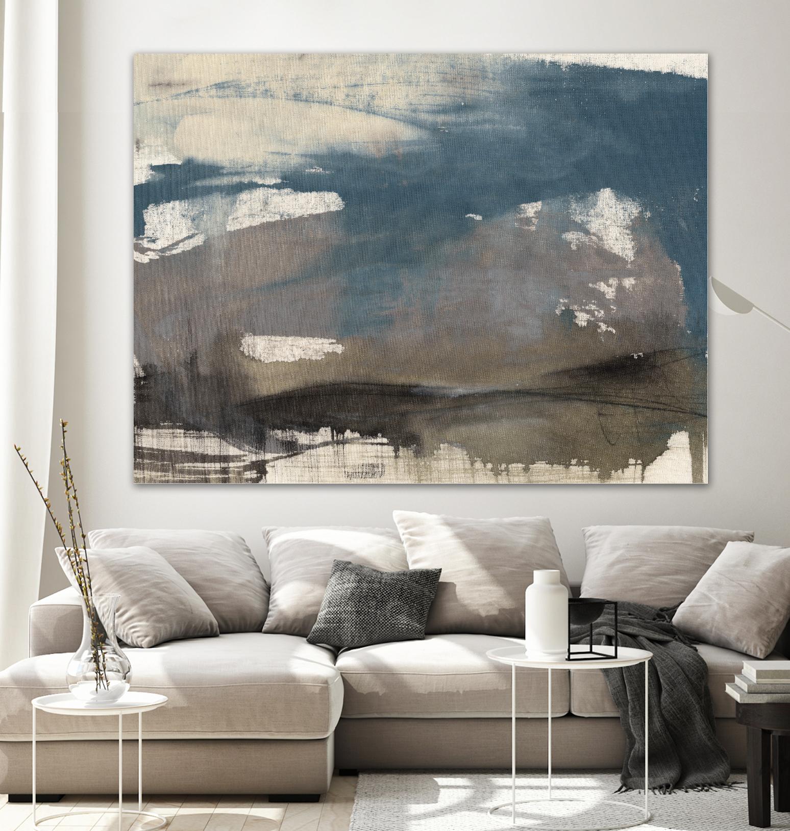 Kinetic Coastline II by Jennifer Goldberger on GIANT ART - beige abstract abstract