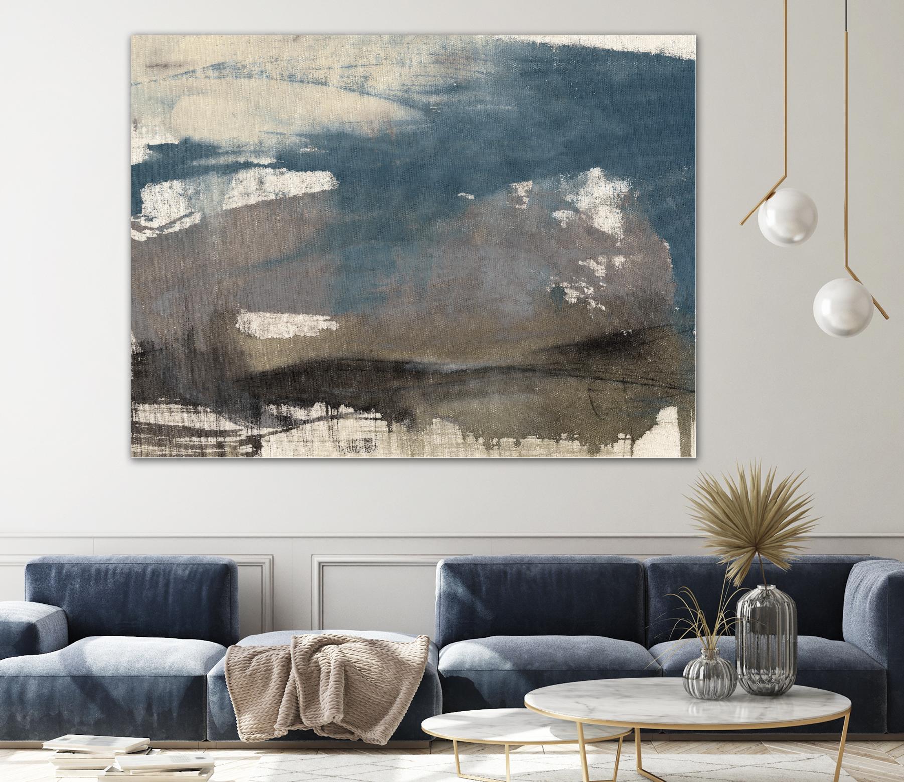 Kinetic Coastline II by Jennifer Goldberger on GIANT ART - beige abstract abstract