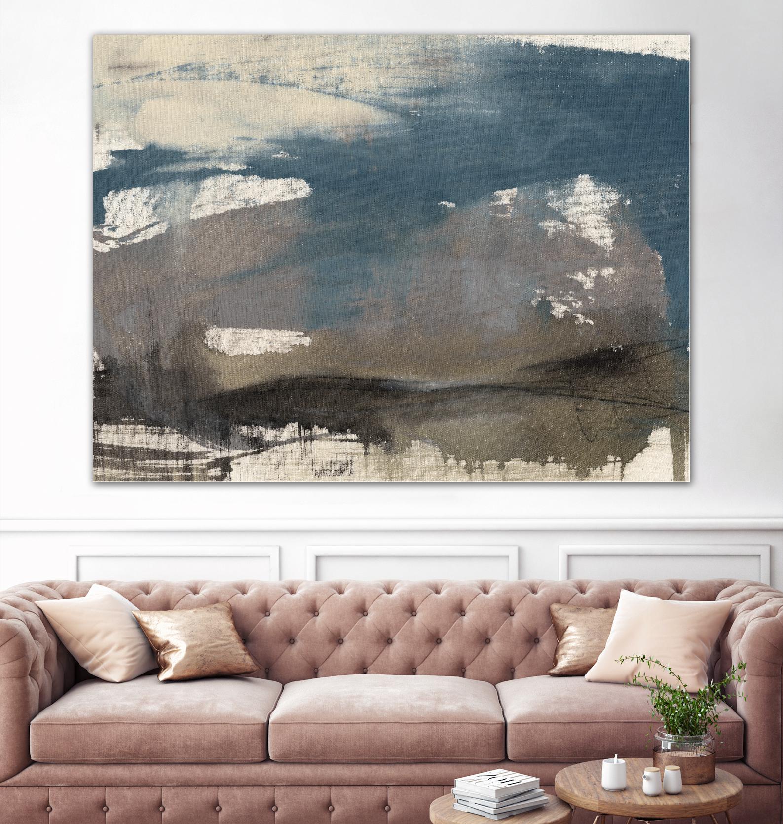 Kinetic Coastline II by Jennifer Goldberger on GIANT ART - beige abstract abstract