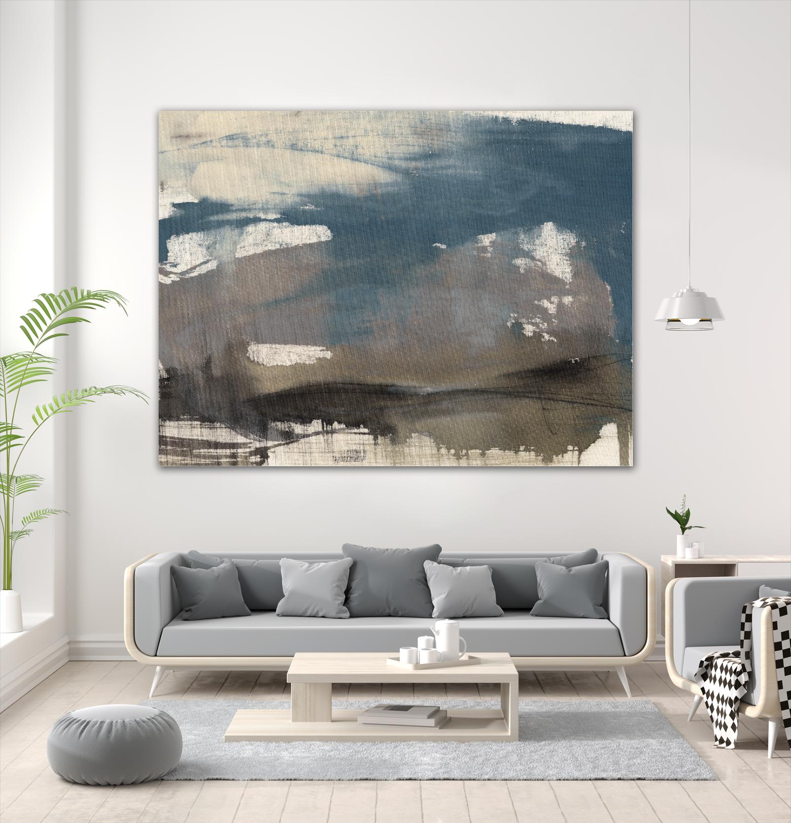 Kinetic Coastline II by Jennifer Goldberger on GIANT ART - beige abstract abstract